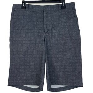 Nike Golf Tour Performance Dri Fit Mens 32 Stretch Flat Front Shorts Gray 11"